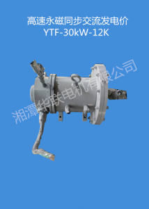 常德高速永磁同步交流发电机  YTF-30KW-12K